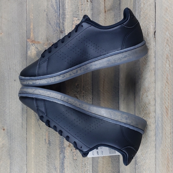 adidas Men's Advantage Tennis/Casual Sneakers Black - Picture 7 of 9